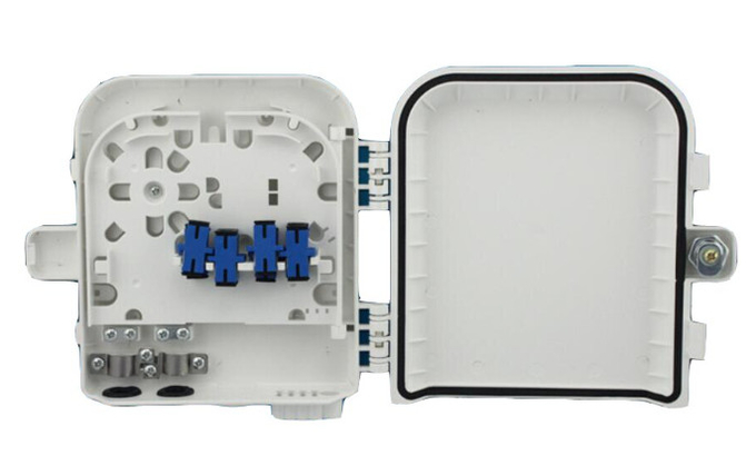 FTTH 8-poorts buitenvezelverdeelkast ABS-materiaal met SC-adapter 3